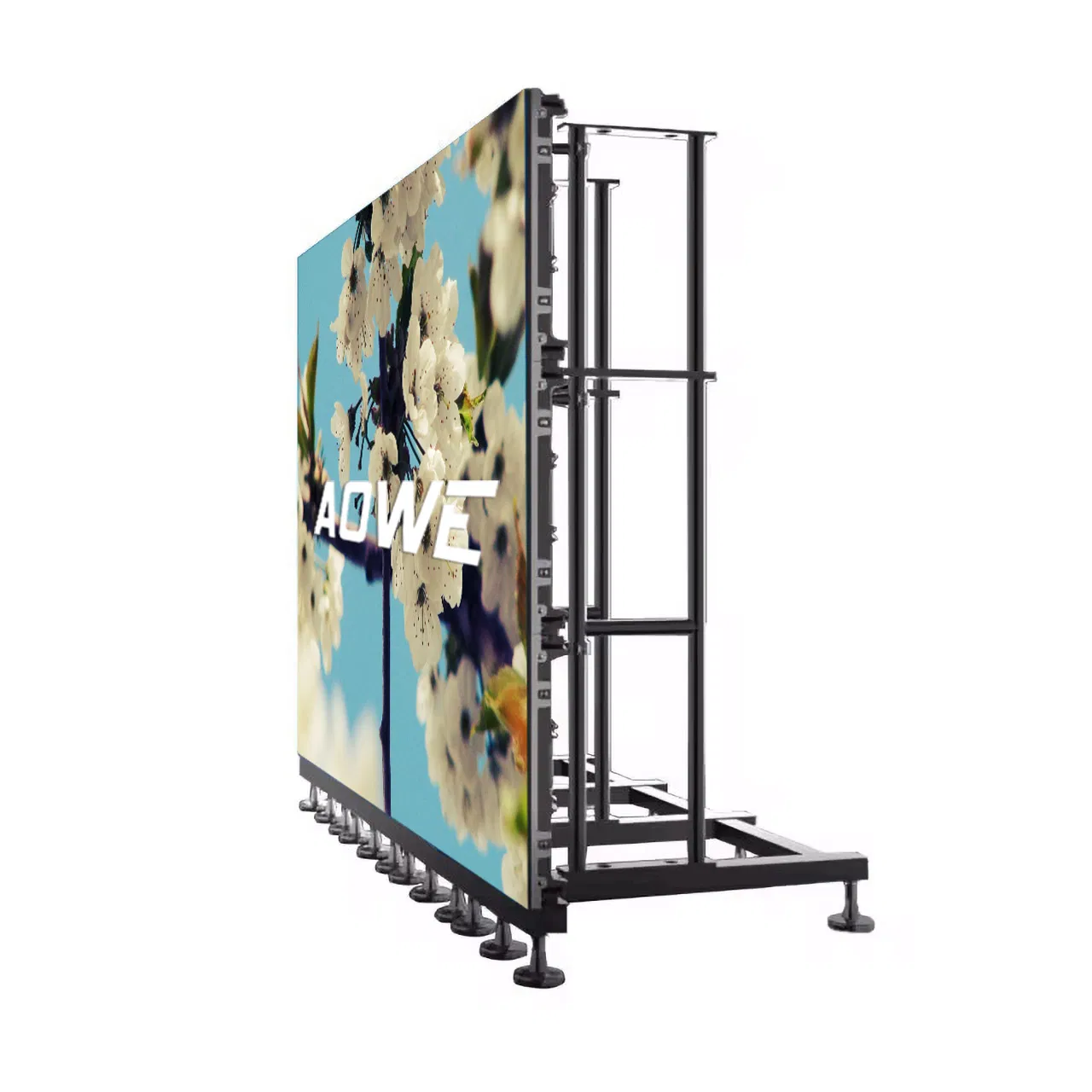 Aoweled P2.6 P3.9 Indoor Outdoor Turnkey LED Video Wall System Package Indoor Curve Rental Display