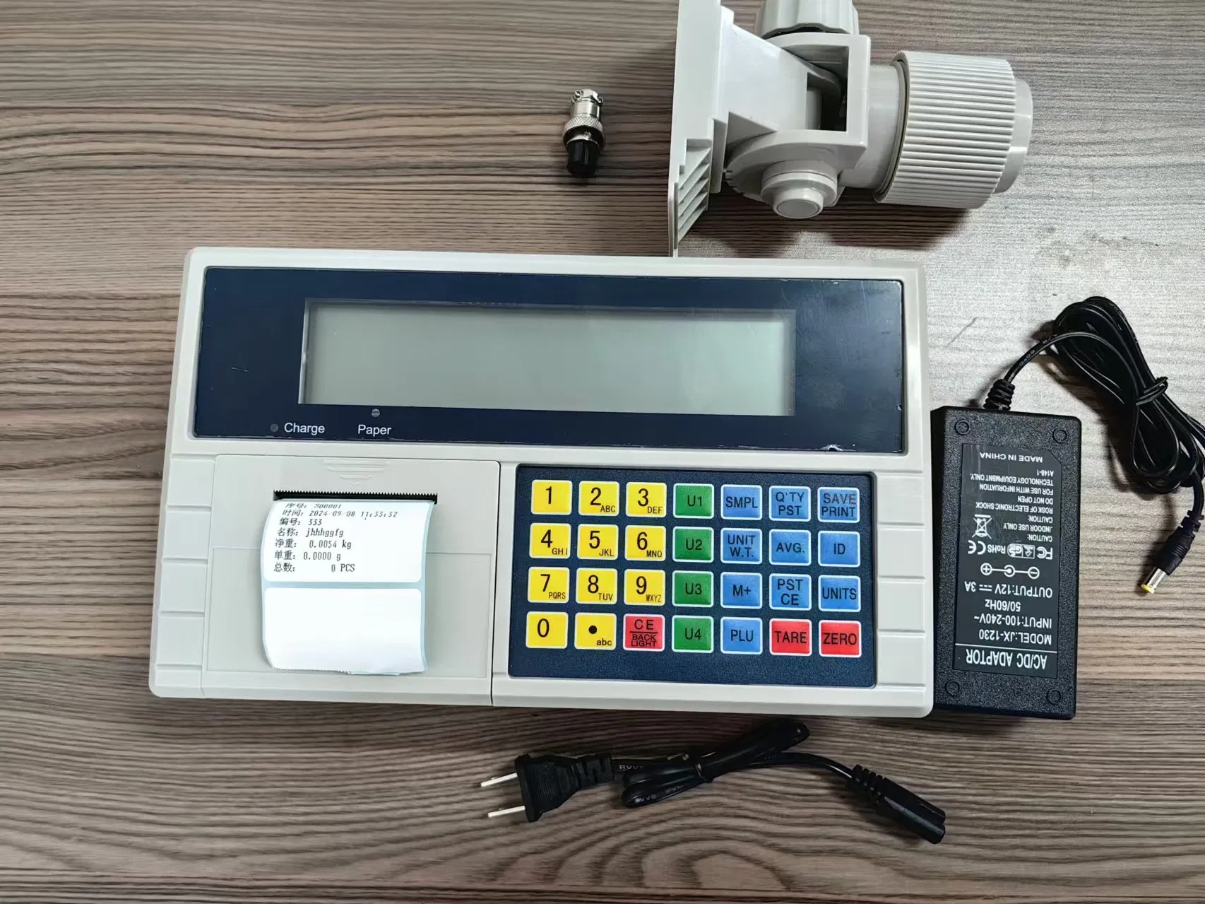 Electronic Barcode Label Printing Weighing Indicator Printer Digital LED Display Transparent Screen