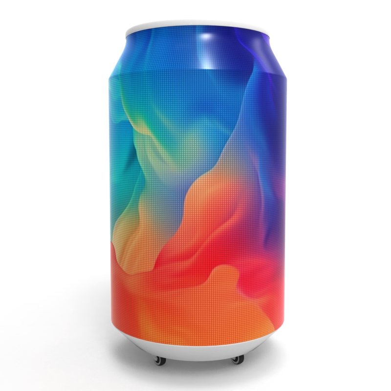 Cola Versatile LED Screen Can Beer Advertising Can Shape Flexible LED Display