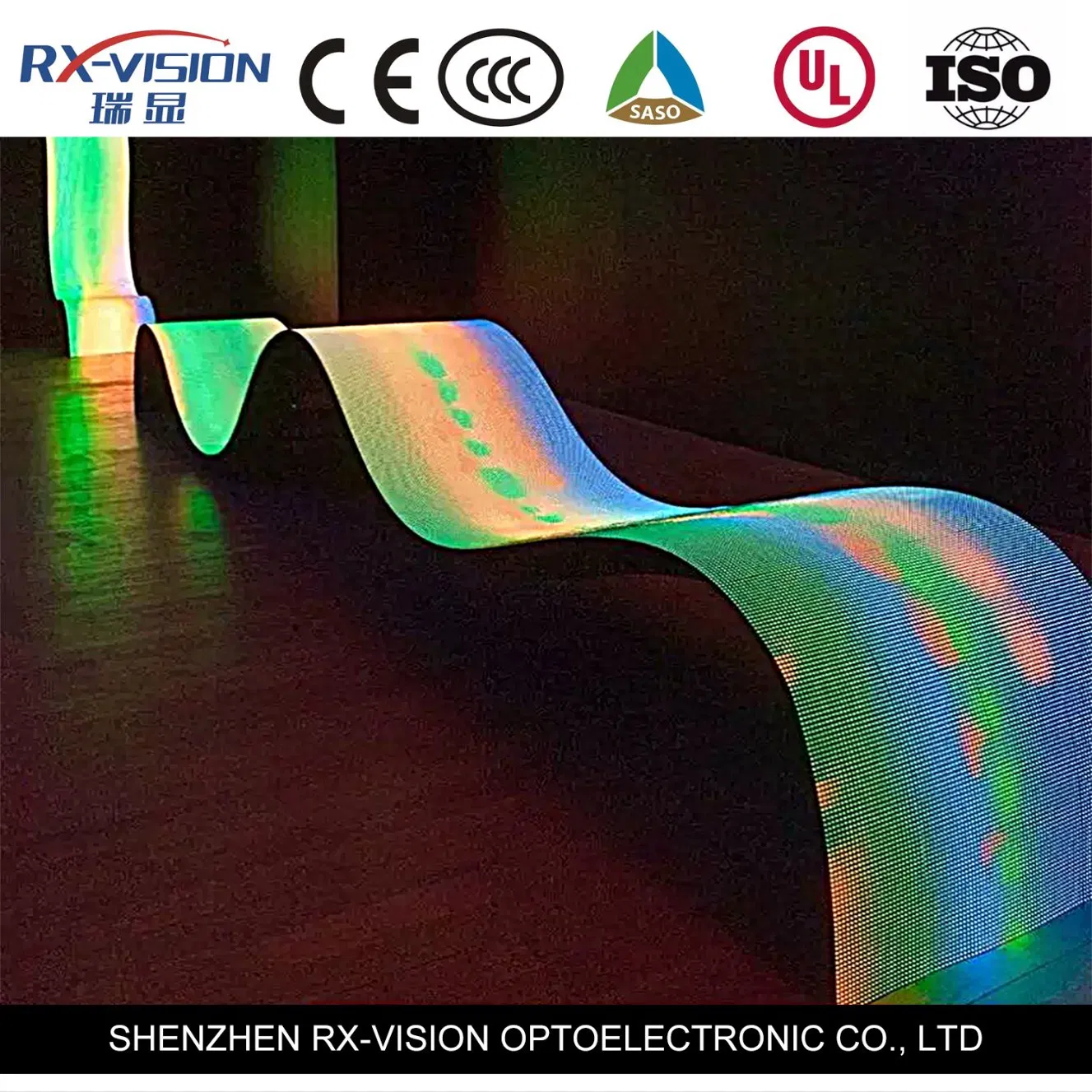 Indoor P1.57 Full Color LED Display Flexible Curve LED Display Screen