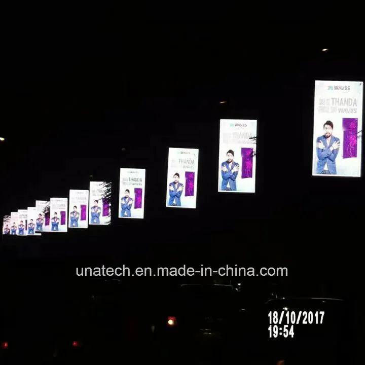 Street Pole/Post/Pillar P4/P5/P6 Advertising Digital Media Panel Screen LED Display