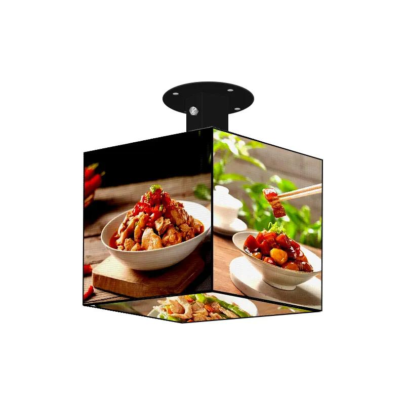 High Quality Column Pillar Five Sides LED Magic Cube Screen Display for Advertising