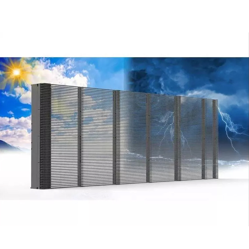 Ultra-Thin High-Transmission Glass Curtain Wall LED Display Screen Customized Transparent LED Advertising Video Display for Glass Windows