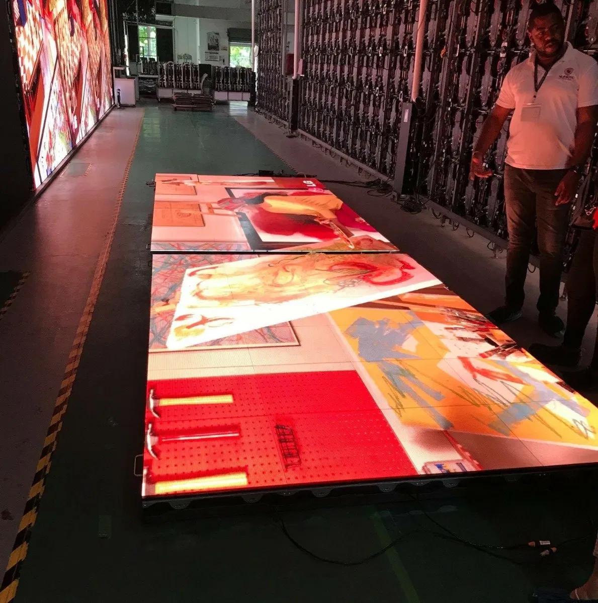 P2.5 Indoor SMD RGB Full Color Waterproof Interactive Smart Dancing Floor LED Display