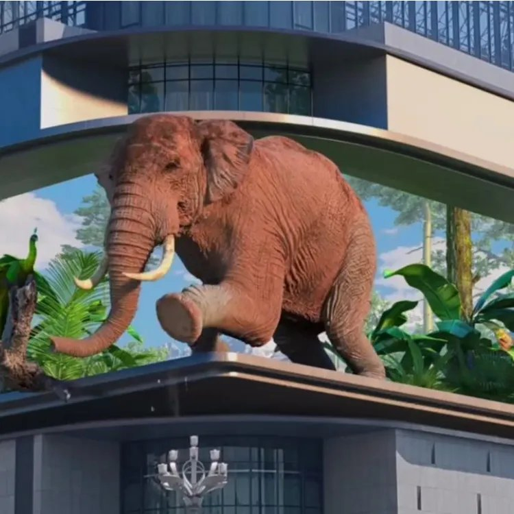 Outdoor P6 HD LED Screen Naked-Eye 3D Billboard Advertising Large LED Display