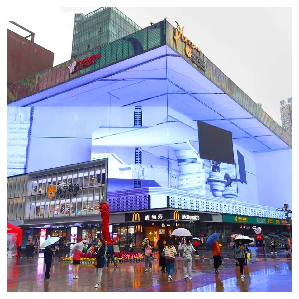Outdoor P6 HD LED Screen Naked-Eye 3D Billboard Advertising Large LED Display