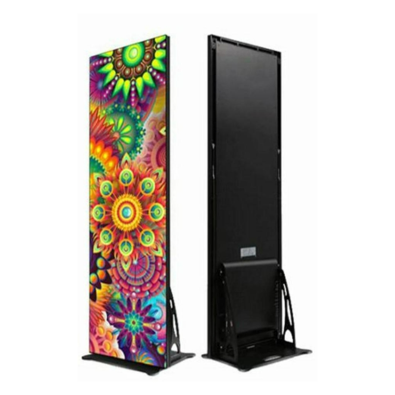 OEM ODM Poster Indoor Advertising RGB Portable Standing High Brightness WiFi 4G USB Poster P1.86 P2 P2.5 Video LED Display