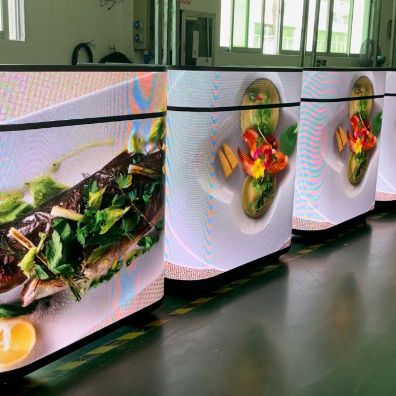 Pantalla de escritorio LED de alta definición Tst Indoor Gob con contenidos dinámicos