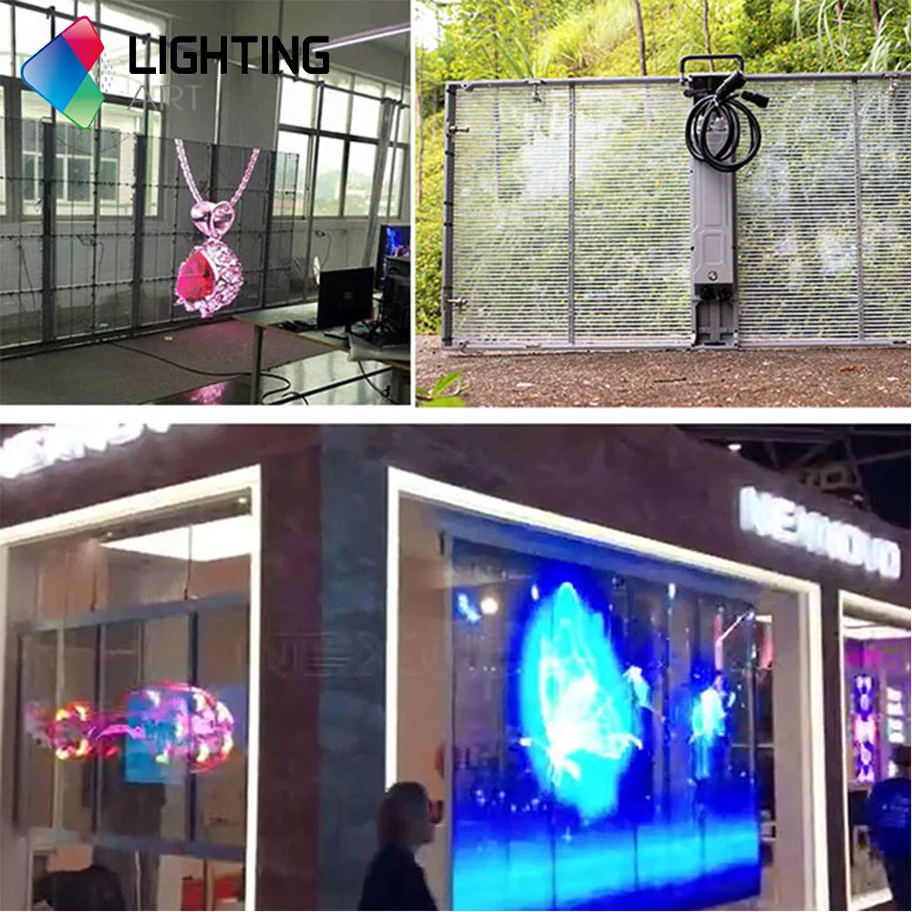 Window Display Amazing Transparent Display for Jewelry Store/for Building/Curtain LED Display