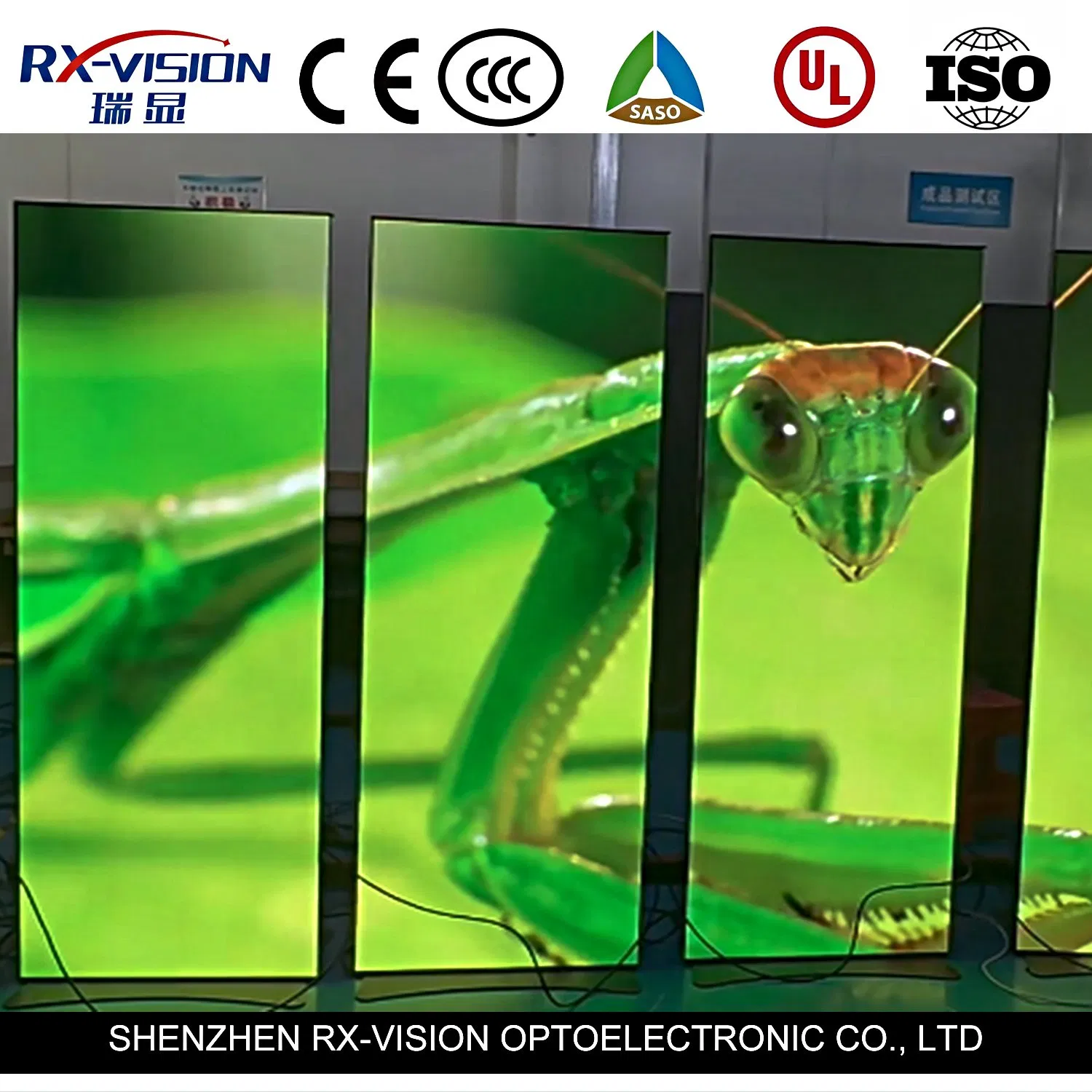 Gob P1.25 Póster Interior Pantalla LED Digital para Banner Pared de Video LED Portátil para Tienda