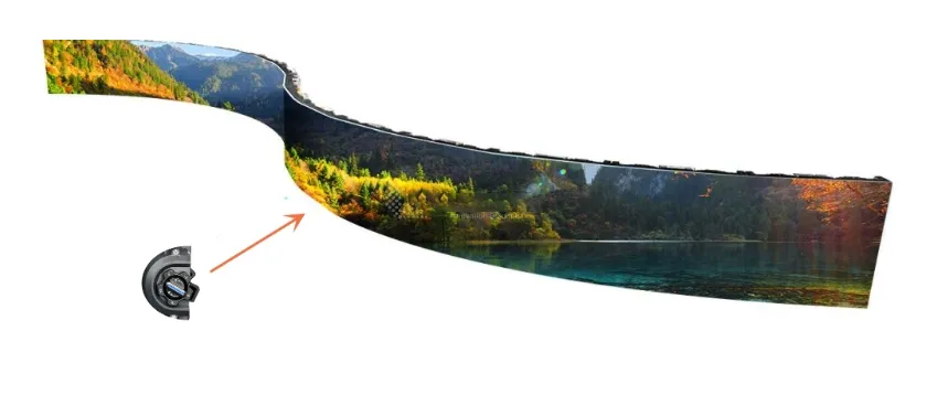 Curved LED Installation