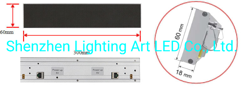 Control remoto y control de WiFi Gob P1.875 Estante LED inteligente interior Mostrar el desplazamiento de la pantalla de firmar el mensaje para el supermercado