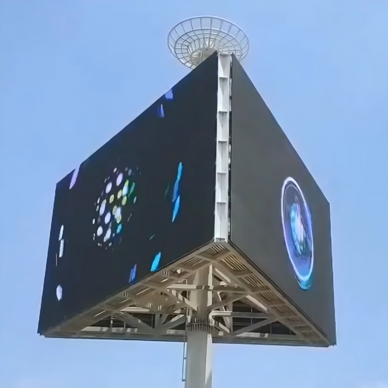Pillar Digital Advertising Full Color LED Display Video Wall Signage 3D Billboard