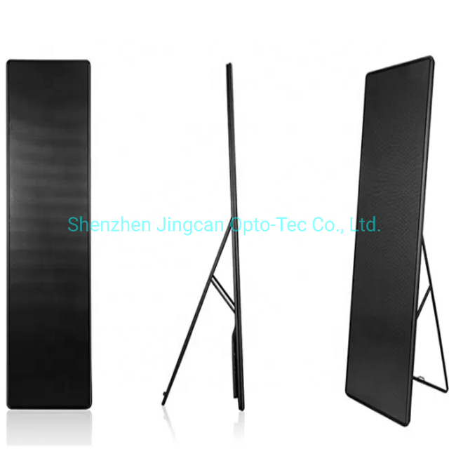 Commercial Floor Stand P2.5 Digital Advertising Poster LED Display 640X1920mm