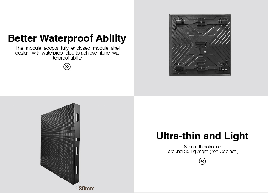 Front Service Outdoor LED Screen 3X2m Rainproof IP65 P10 P8 Outdoor LED Display