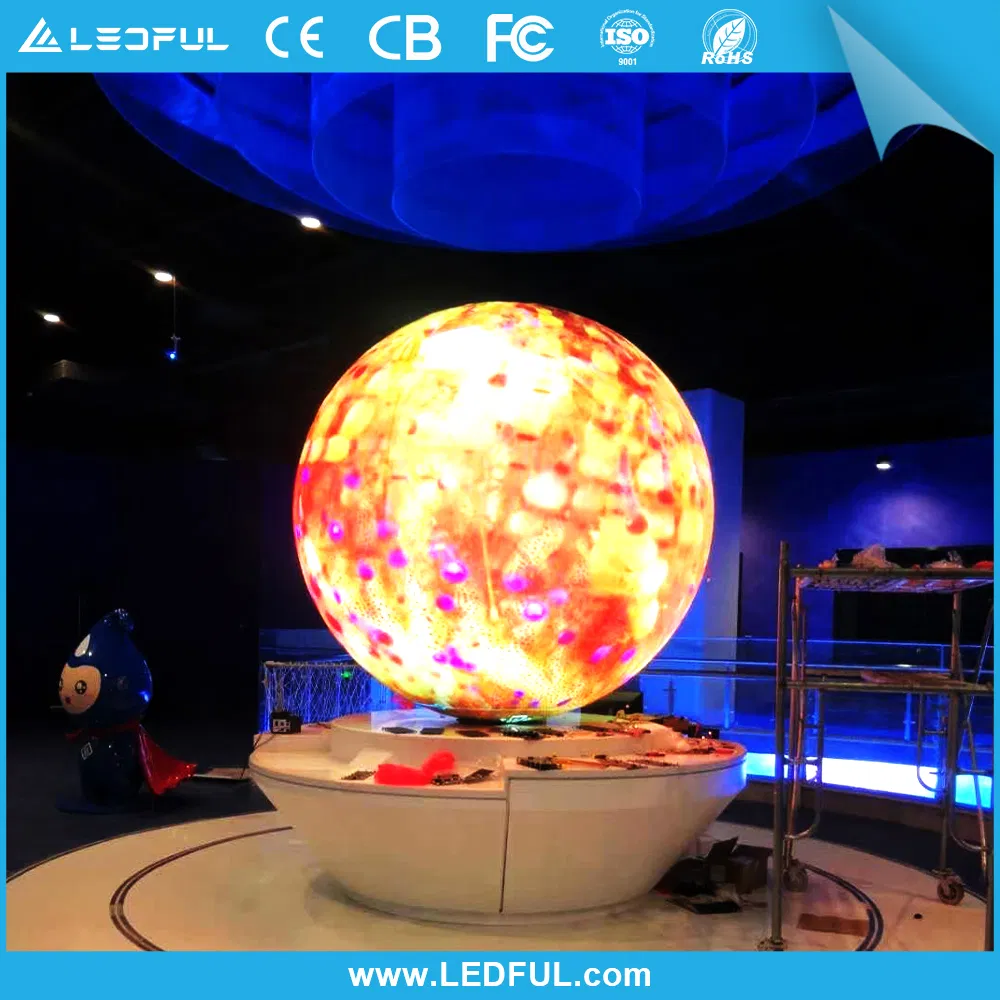P1.875 P2 P2.5 Creative Round Curve Soft Round LED Screen Module Flexible LED Display for Cylindrical Column Use