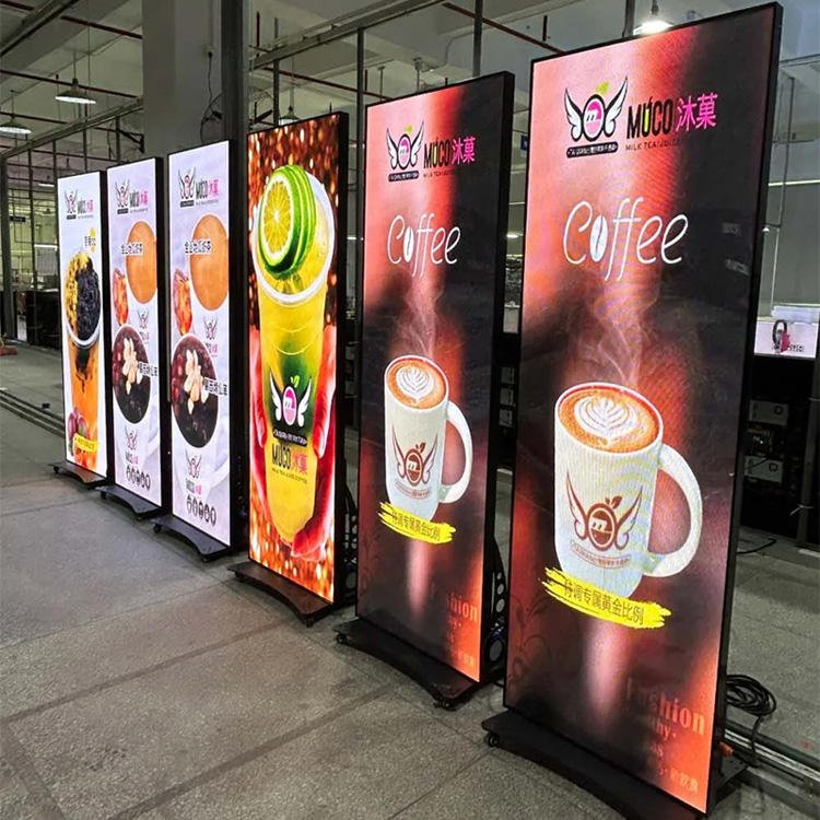 High Brightness Portable LED Display for 4G/WiFi Control for Exhibition/Events Advertising Signage Floor-Standing Digital