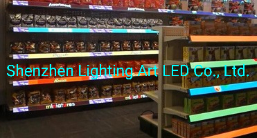 Control remoto y control de WiFi Gob P1.875 Estante LED inteligente interior Mostrar el desplazamiento de la pantalla de firmar el mensaje para el supermercado