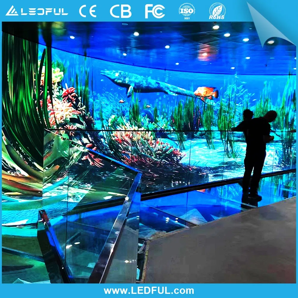 P1.875 P2 P2.5 Creative Round Curve Soft Round LED Screen Module Flexible LED Display for Cylindrical Column Use