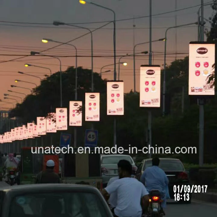 Street Pole/Post/Pillar P4/P5/P6 Advertising Digital Media Panel Screen LED Display