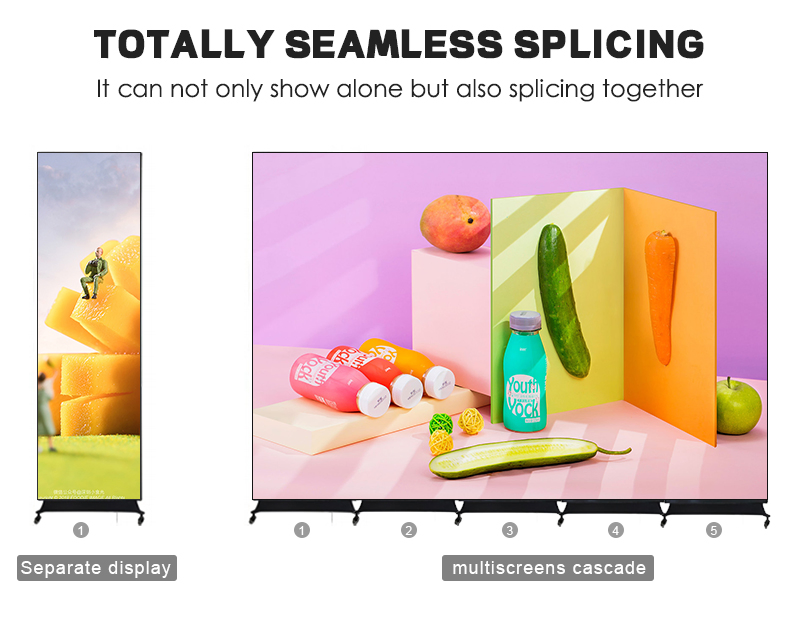 P1.8/P2/P2.5 Poster LED Display LED Advertisement Sign