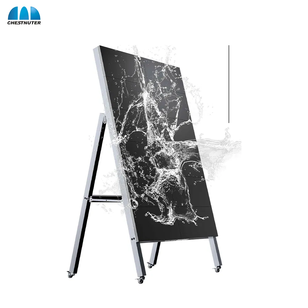 P2.5 Foldable LED Poster Display Portable Digital Signage Screen Indoor Advertising LED Poster
