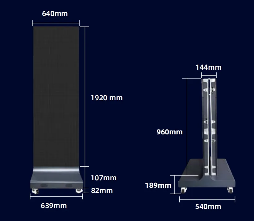 LED Display Dimensions