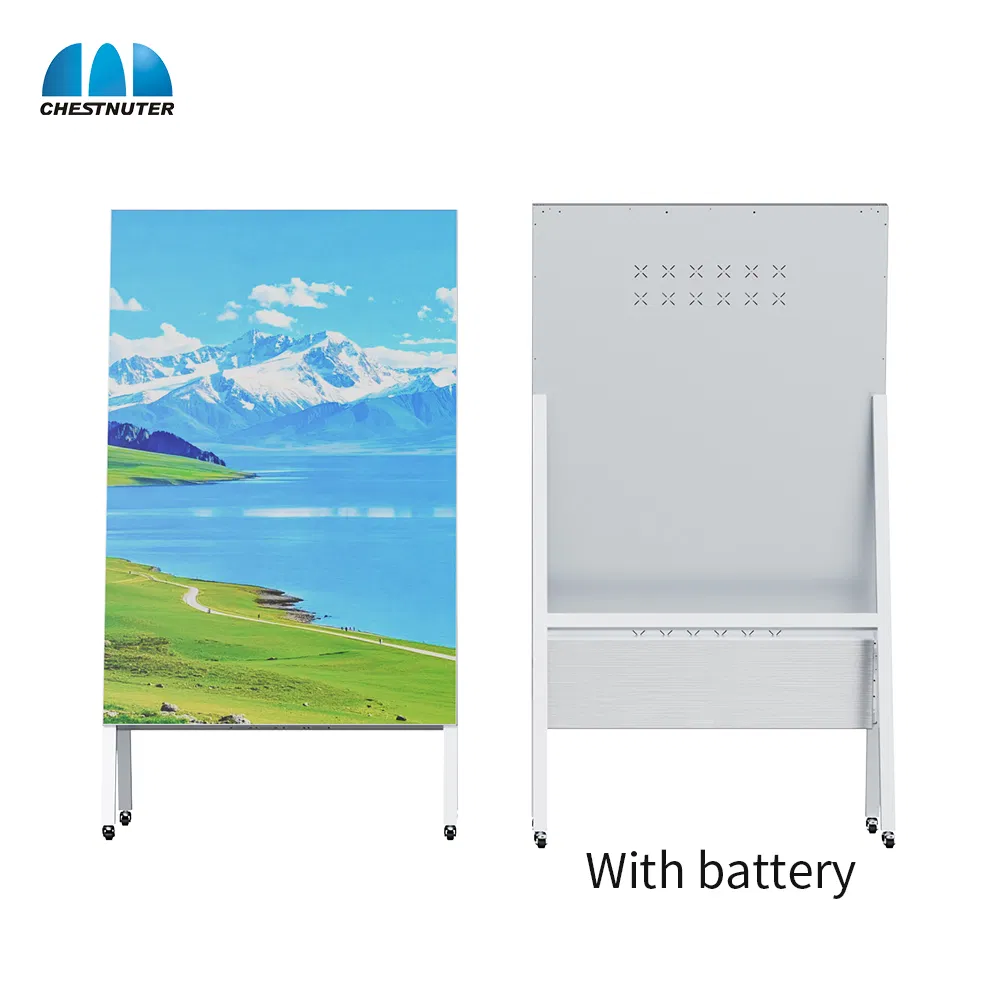 P2.5 Foldable LED Poster Display Portable Digital Signage Screen Indoor Advertising LED Poster