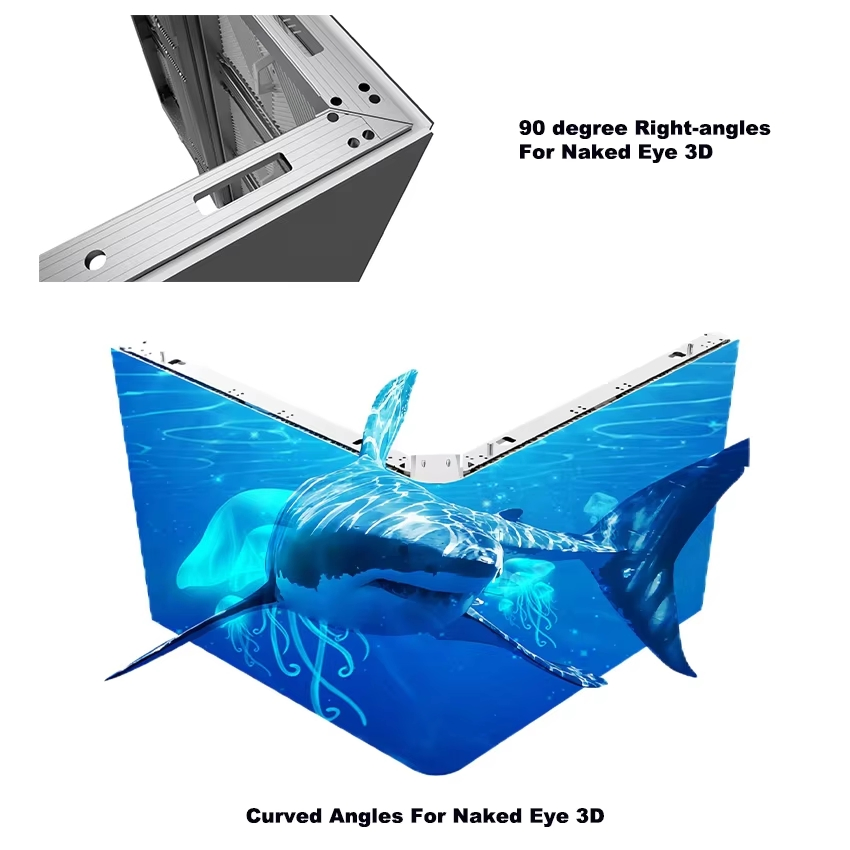 Outdoor Aluminum Cabinet P5.7 High-End IP66 3D Naked-Eye LED Screen Display