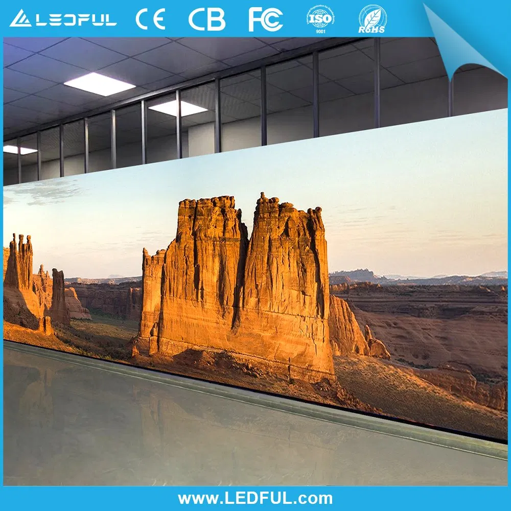 Front Service Indoor Fixed Square Pillar Cube Video Wall Mounted Ceiling LED Screen Display