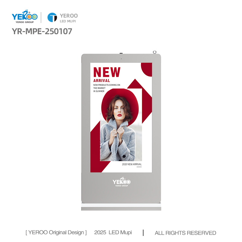 Double Side Door Opening LED Digital Signage Waterproof Floor Standing LED Mupi Anti Moisture Display Stand