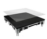 P4.81 Indoor and Outdoor Advertising Stage Spectrum Curtain Dance Floor Shape Screen Rental LED Display