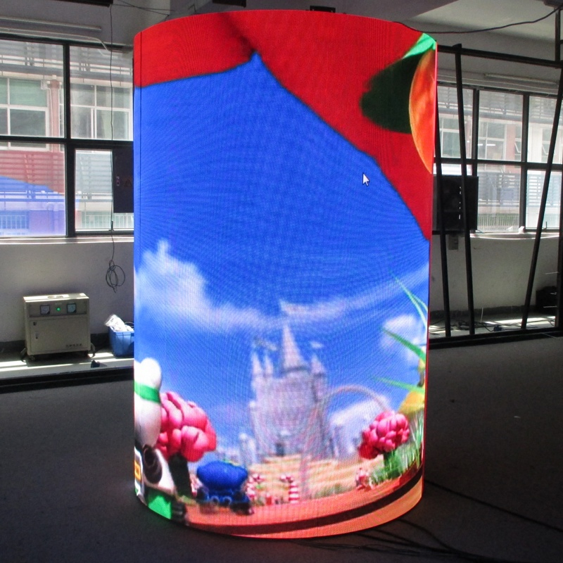 P3 Module Indoor Video Wall Panel LED Screen Pillar Display Soft LED Wall Displays