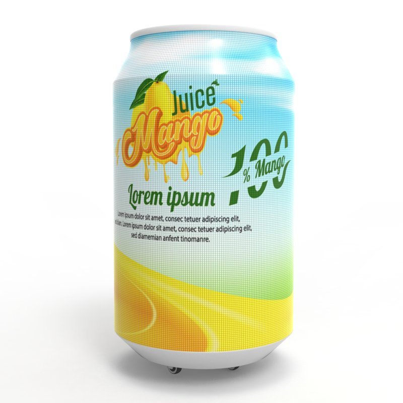 Cola Versatile LED Screen Can Beer Advertising Can Shape Flexible LED Display