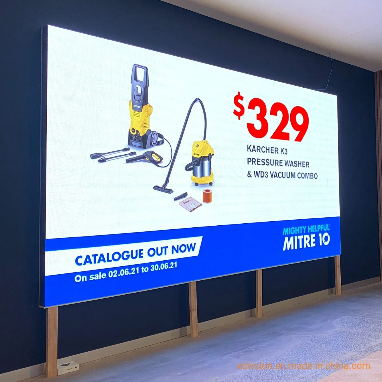 Pantalla de video LED de pared de mosaico a color completo SMD para interiores sin costuras