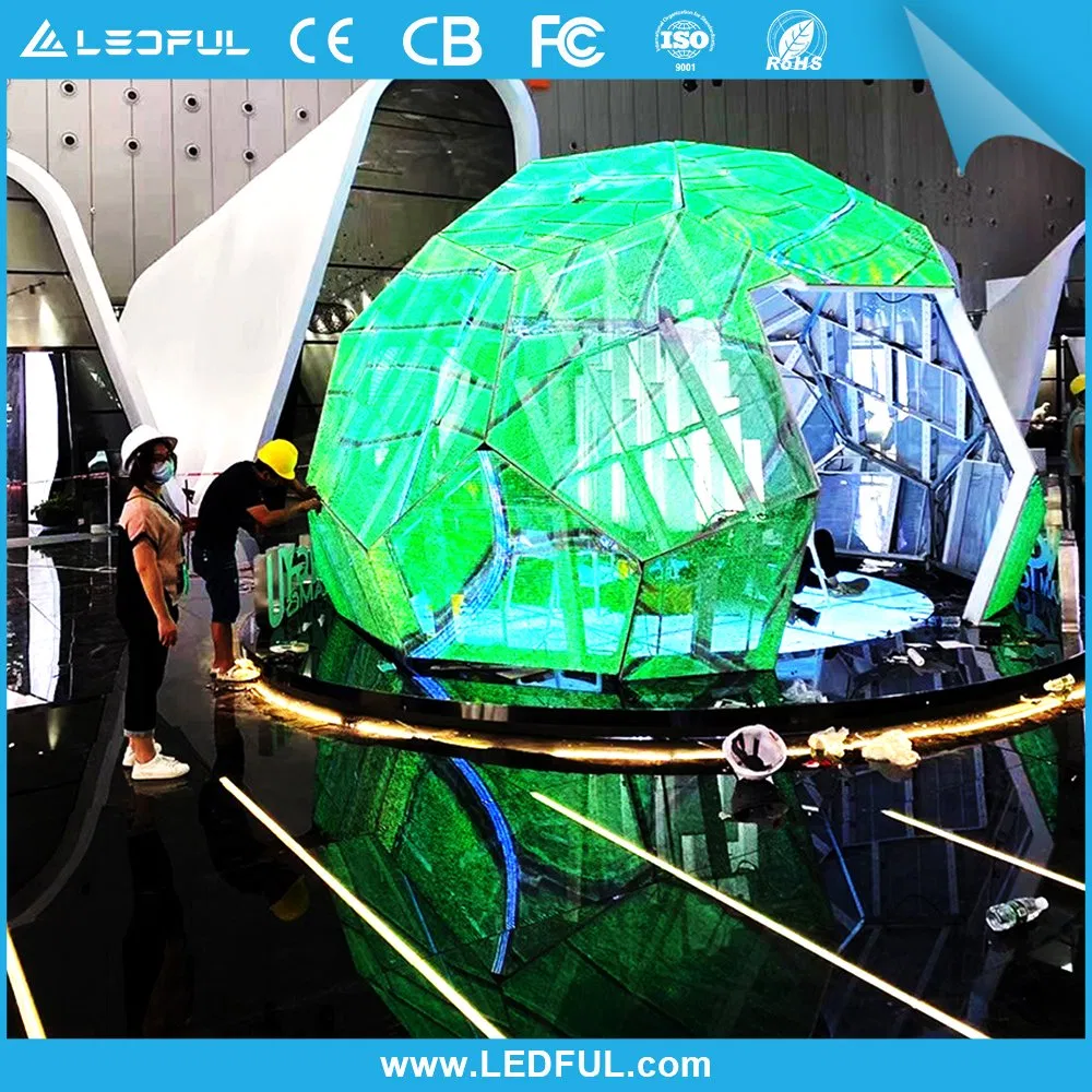 P1.875 P2 P2.5 Creative Round Curve Soft Round LED Screen Module Flexible LED Display for Cylindrical Column Use