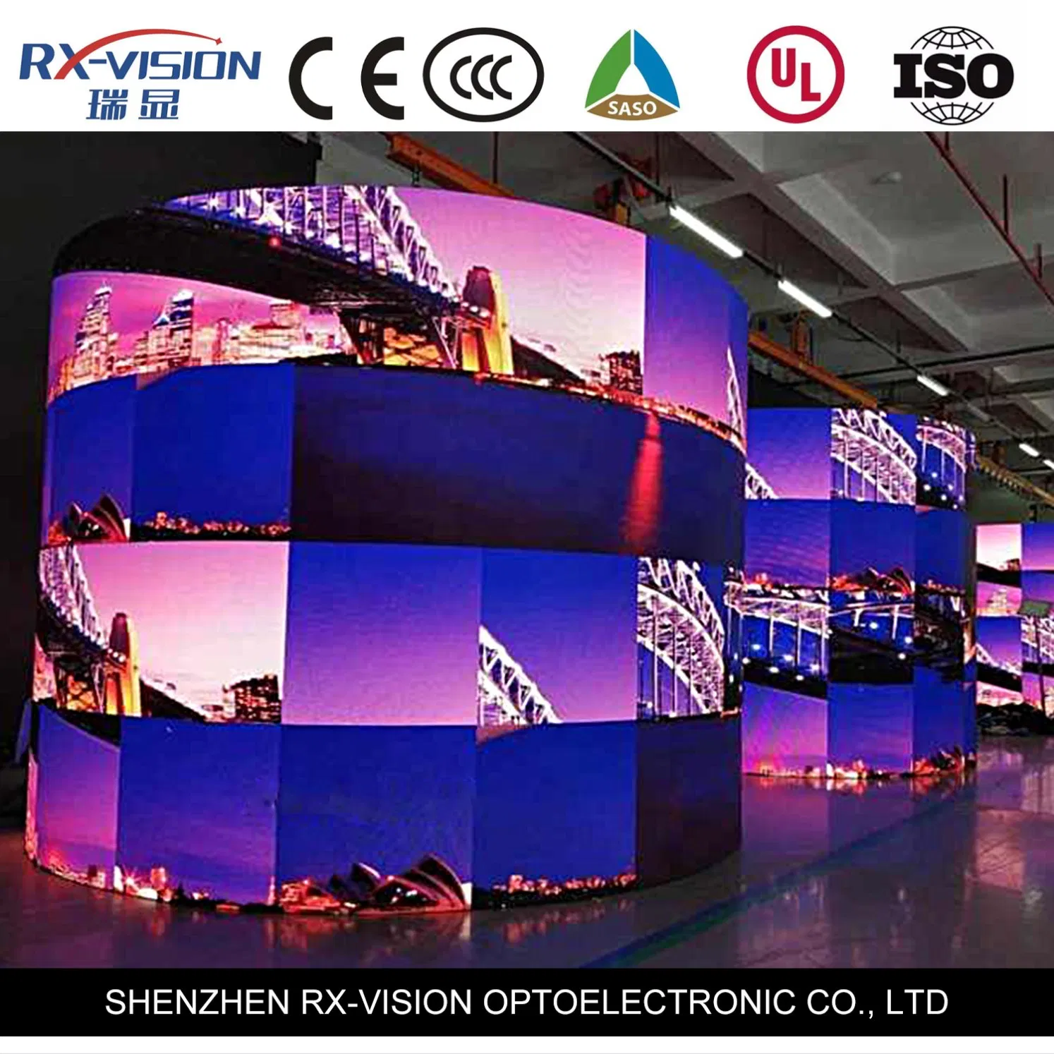 Indoor P1.57 Full Color LED Display Flexible Curve LED Display Screen