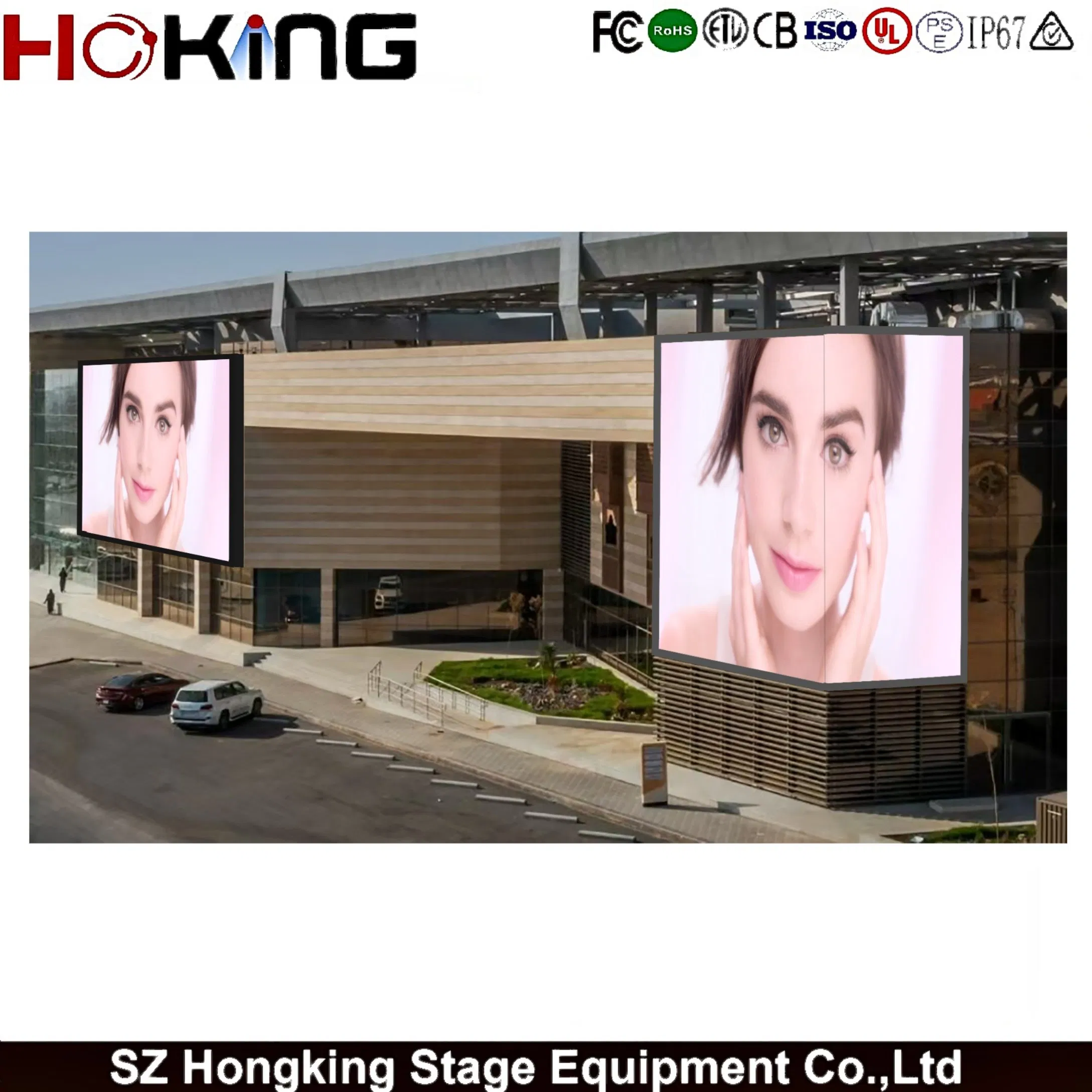 Naked-Eye 3D Effect Outdoor Energy-Saving P4.44 P5.71 P6.67 P8 P10 LED Advertising LED Display