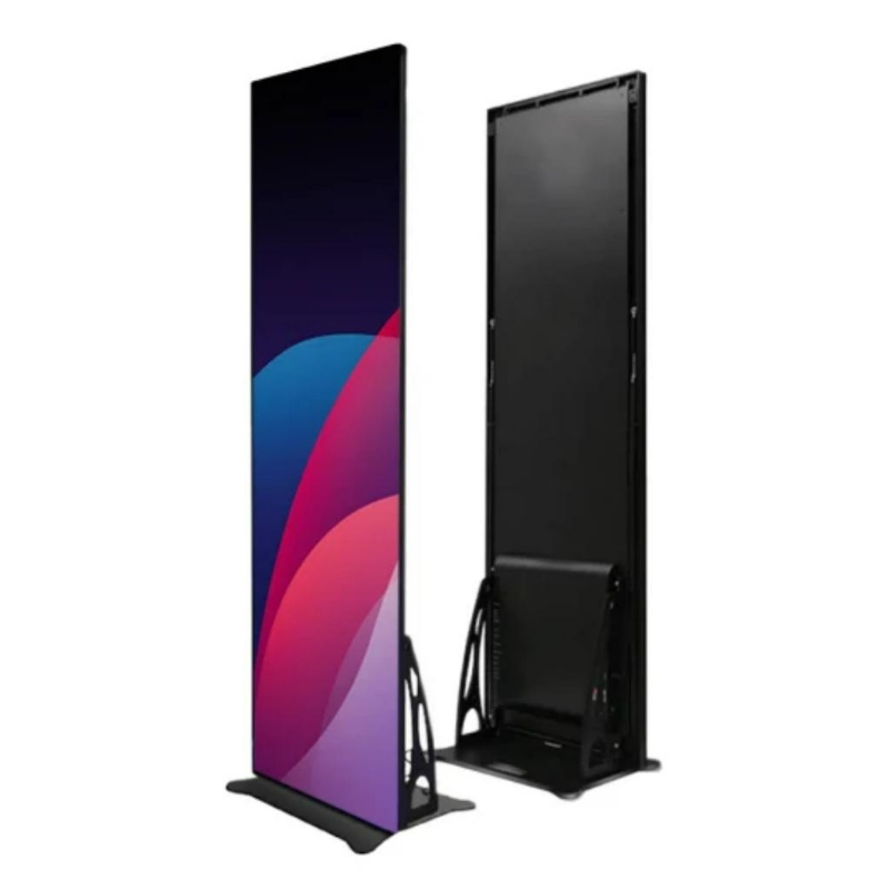 OEM ODM Poster Indoor Advertising RGB Portable Standing High Brightness WiFi 4G USB Poster P1.86 P2 P2.5 Video LED Display