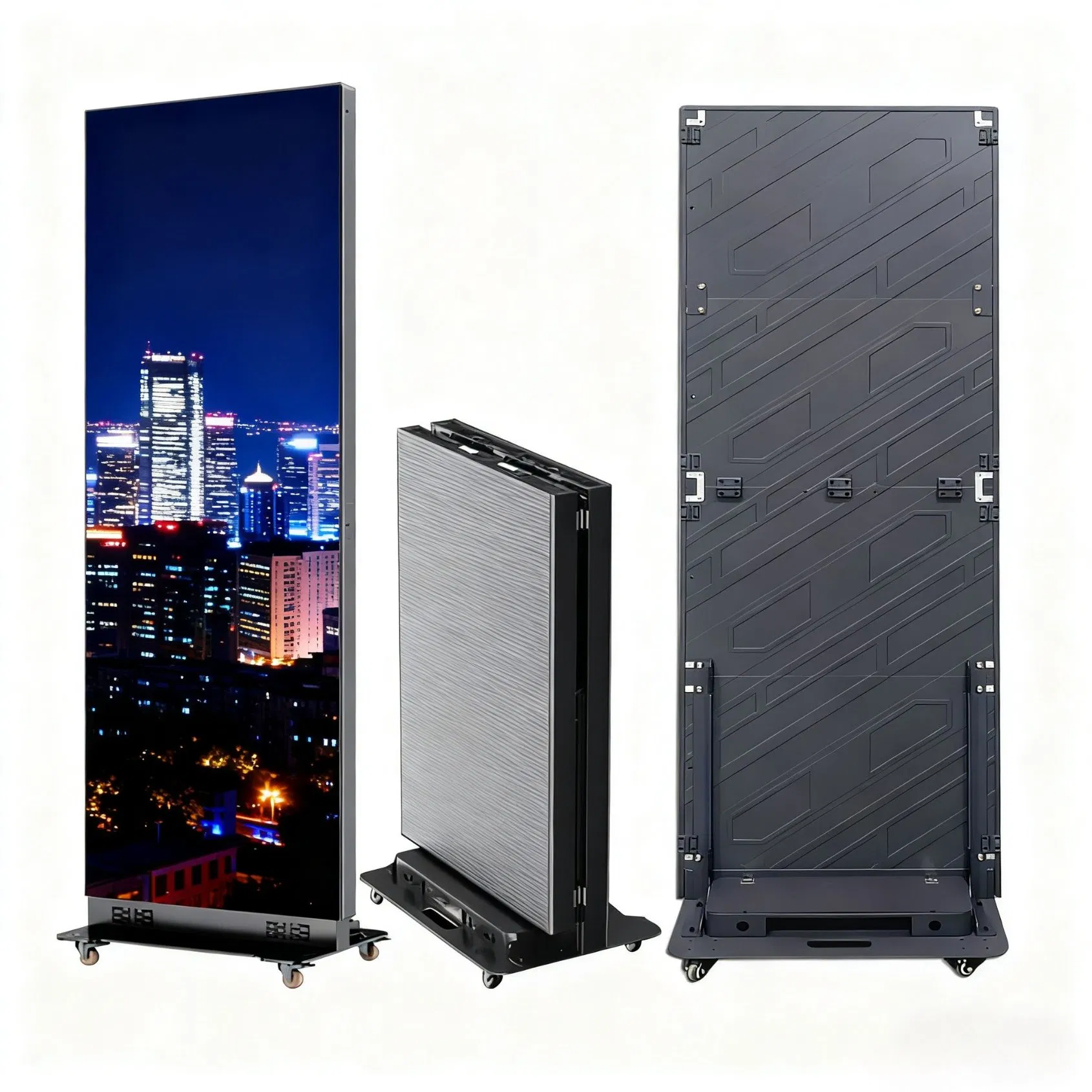 High Brightness Portable LED Display for 4G/WiFi Control for Exhibition/Events Advertising Signage Floor-Standing Digital