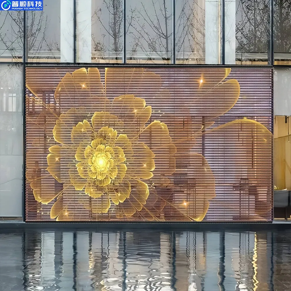 Pushunled Transparent LED Display Indoor P3.91-7.82 Front Service