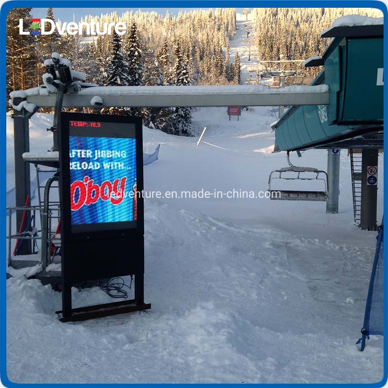 High Brightness P6 Outdoor Fixed Pole Wholesale Pillar LED Display Video