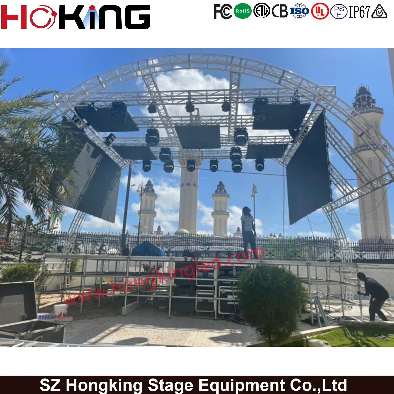 P6.67 Outdoor Fix Installation LED Billboard Front Service LED Displays for Advertising