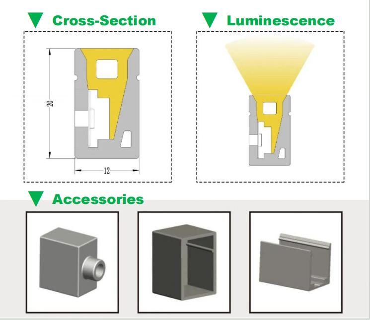 1220 Waterproof Constant Current Side-Emitting Silicone Neon LED Strip Light