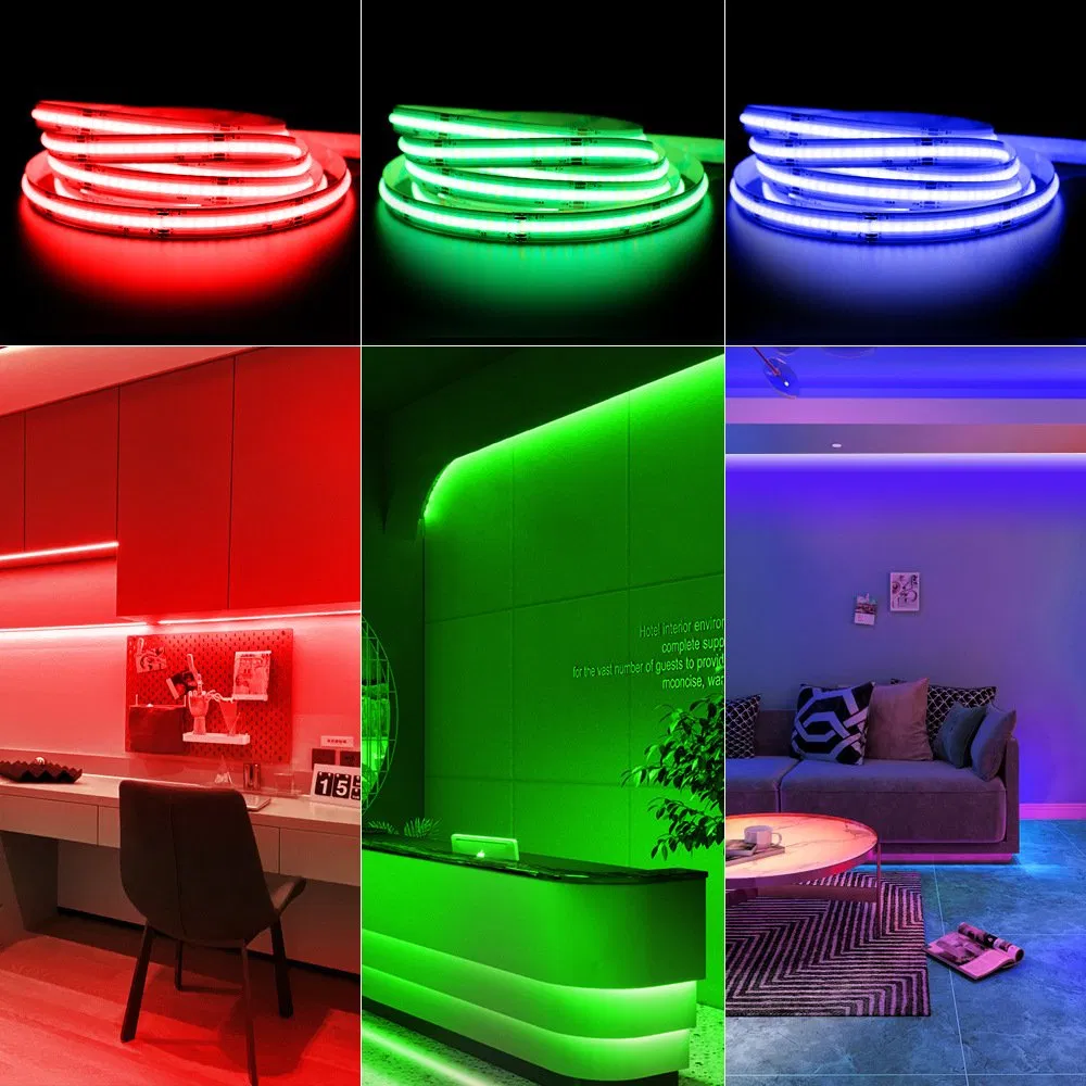Ultra Bright RGB COB LED Strip with 840 High-Density Lights