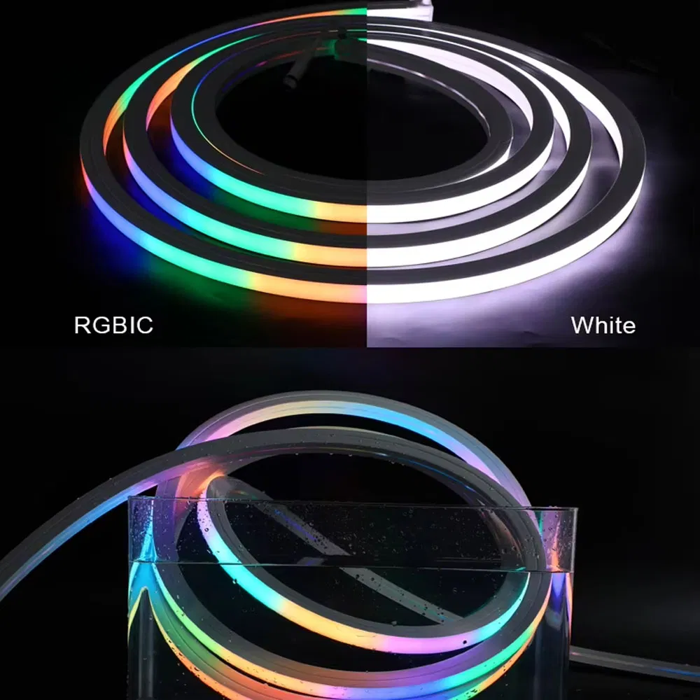 Opulent RGBW Pixel Neon Silicone Flexible Rope Light 24V RGBW Rope Strip Flex LED Neon Light for Outdoor Decor