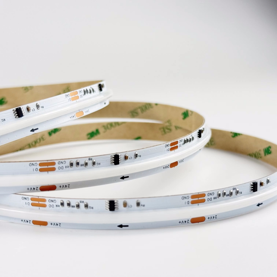 Hot Selling High Density 12V 24V Addressable RGB Flexible COB Strip Light Rgbic COB LED Strip 720LEDs Ws2811 Digital LED Strip ETL