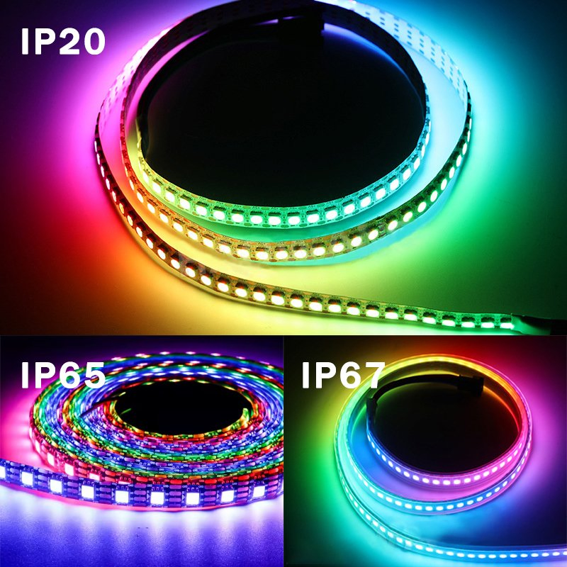 12V Ws2815 Pixels Individually Addressable LED Strip RGB LED Flexible Strip Light 5050 SMD Waterproof