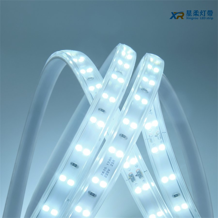 2835-180d-28r-11mm Flexible High Quality High Density 11mm SMD2835 220V 180LEDs/M Double Row LED Strip Light