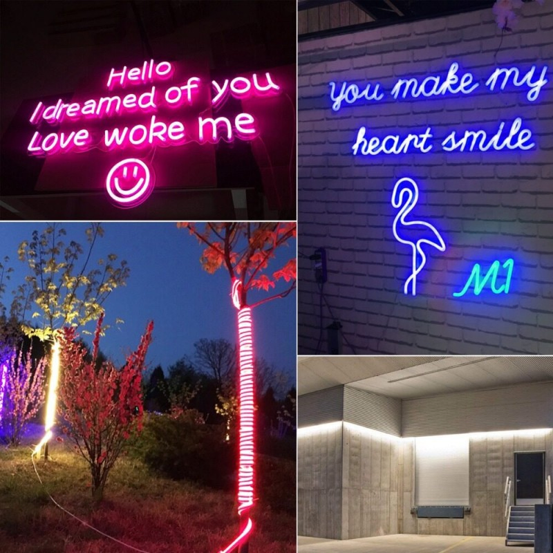 High Quality Neon Flex Color RGB Cut Silicone LED Neon Sign Strip Light for DIY Christmas House Building